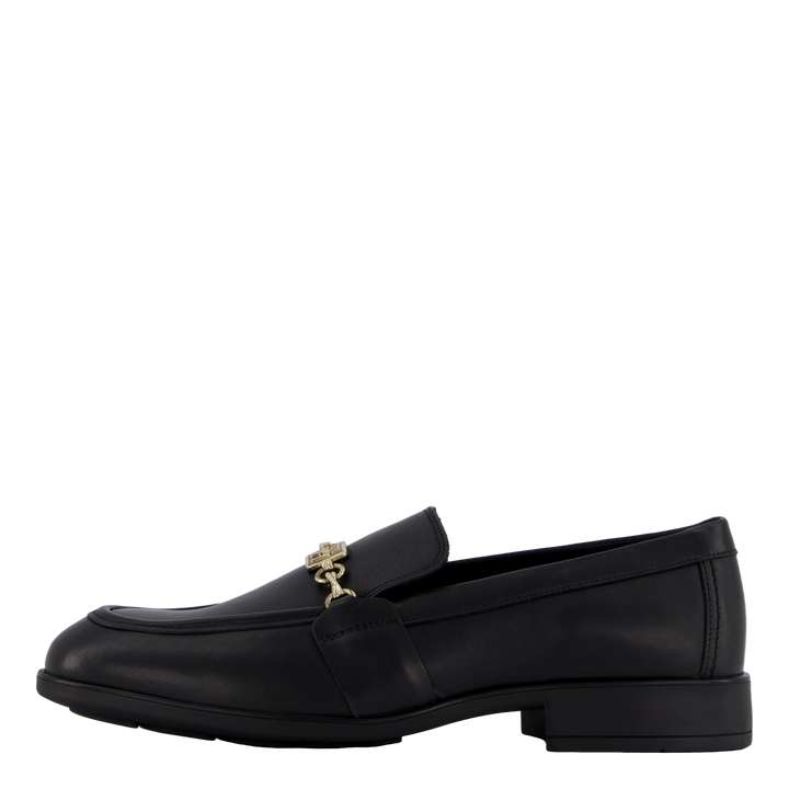 Th Chain Leather Loafer Black