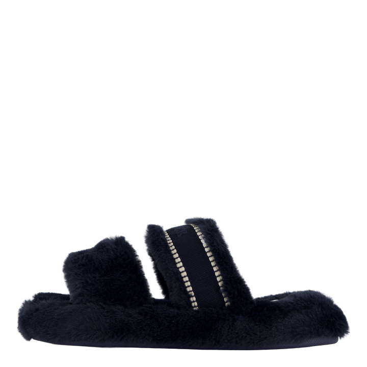 Hilfiger Fur Basics Slipper Space Blue