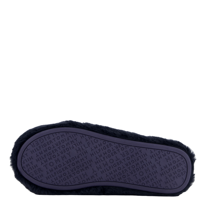 Hilfiger Fur Basics Slipper Space Blue