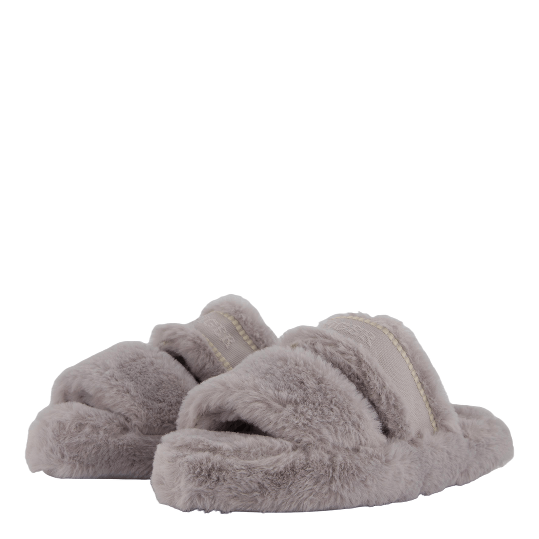 Hilfiger Fur Basics Slipper Grey Whisper