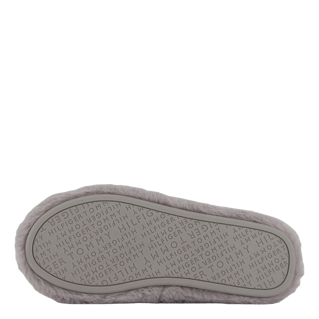 Hilfiger Fur Basics Slipper Grey Whisper