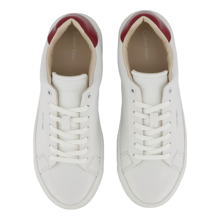 Cupsole Lace Up W/ml Lth Bright White/winery