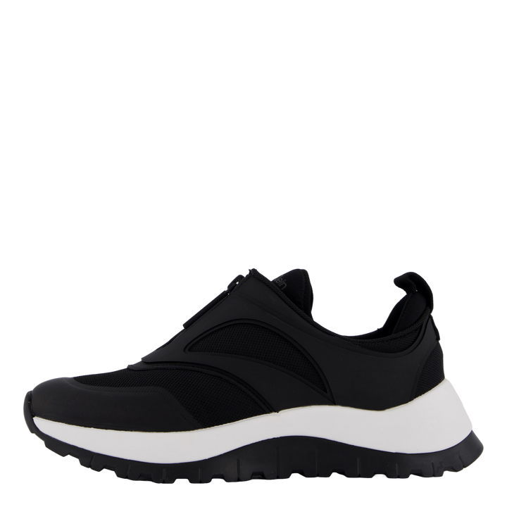 Runner Slip On W/zip Mix M Ck Black