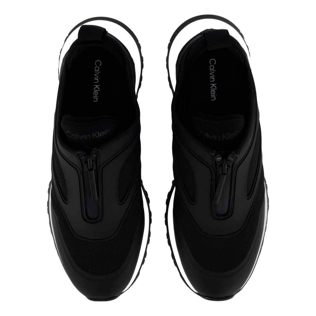 Runner Slip On W/zip Mix M Ck Black