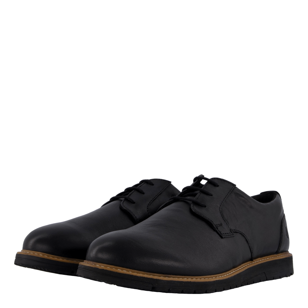 Jenson Oxford Bold Black Leather