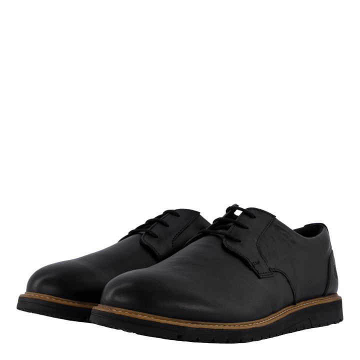 Jenson Oxford Bold Black Leather