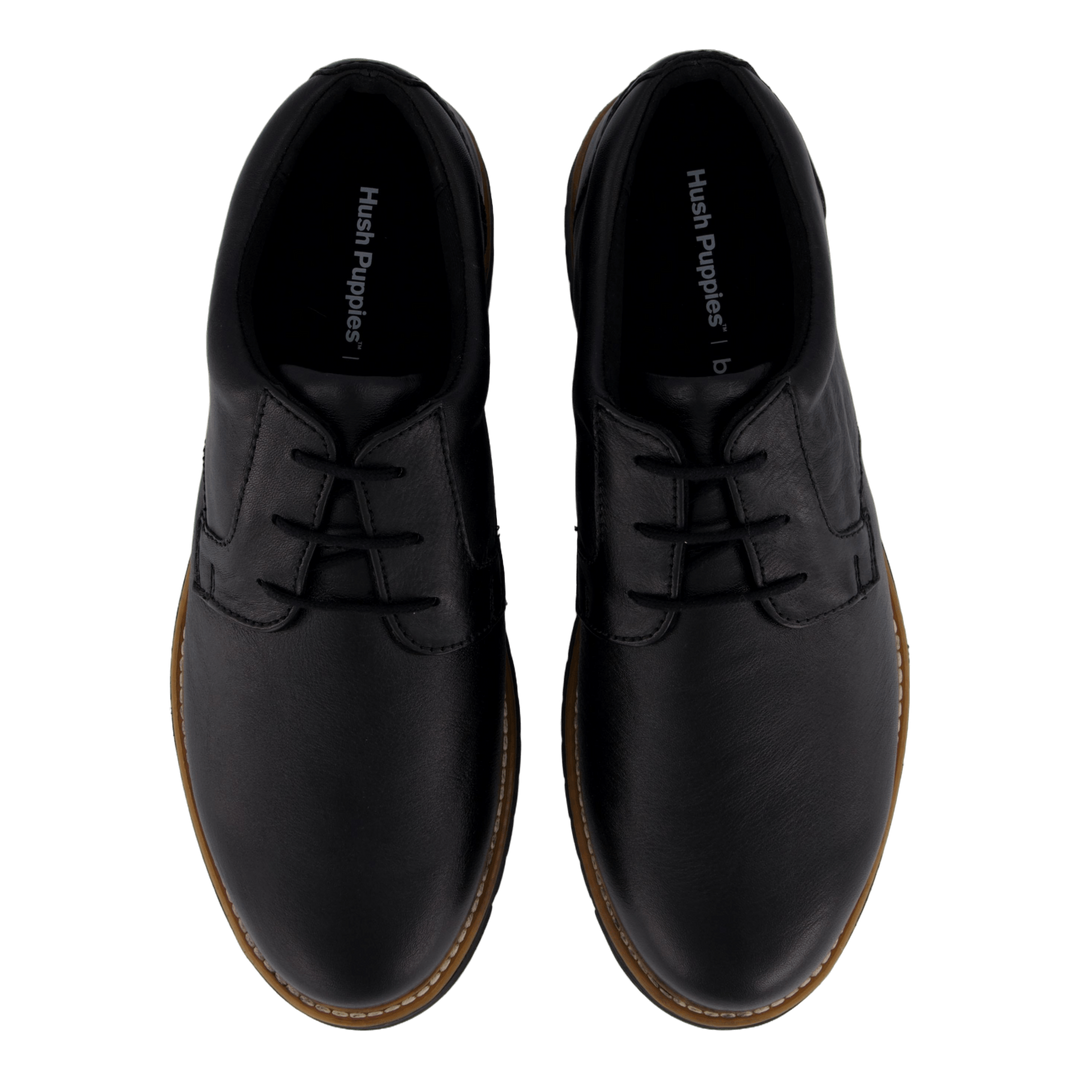 Jenson Oxford Bold Black Leather