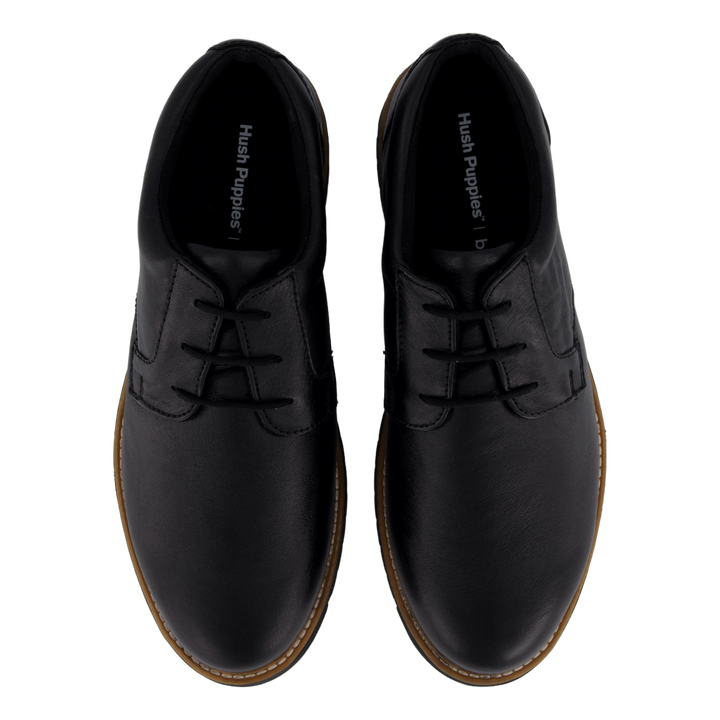 Jenson Oxford Bold Black Leather