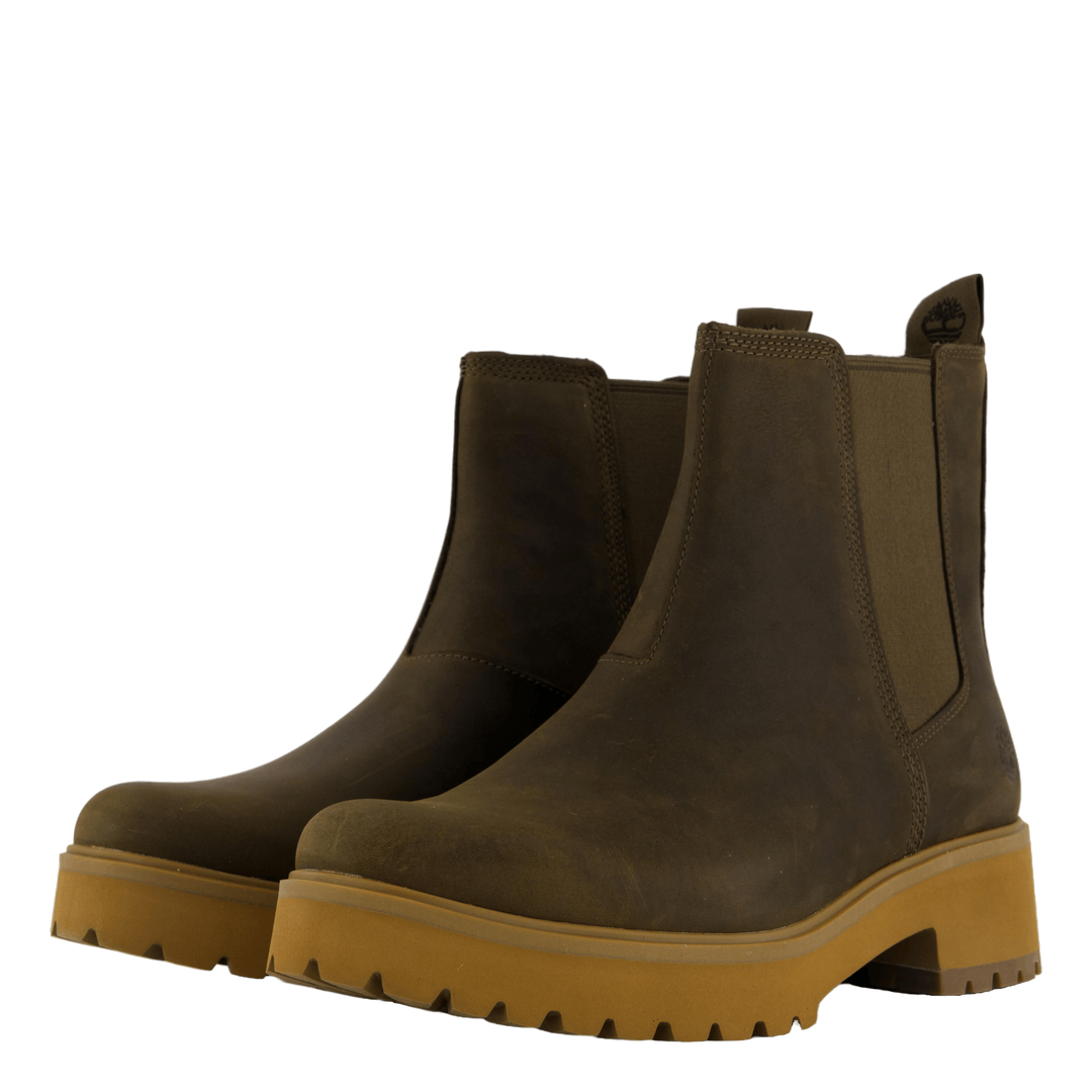 Mid Chelsea Boot Olv Full Grain