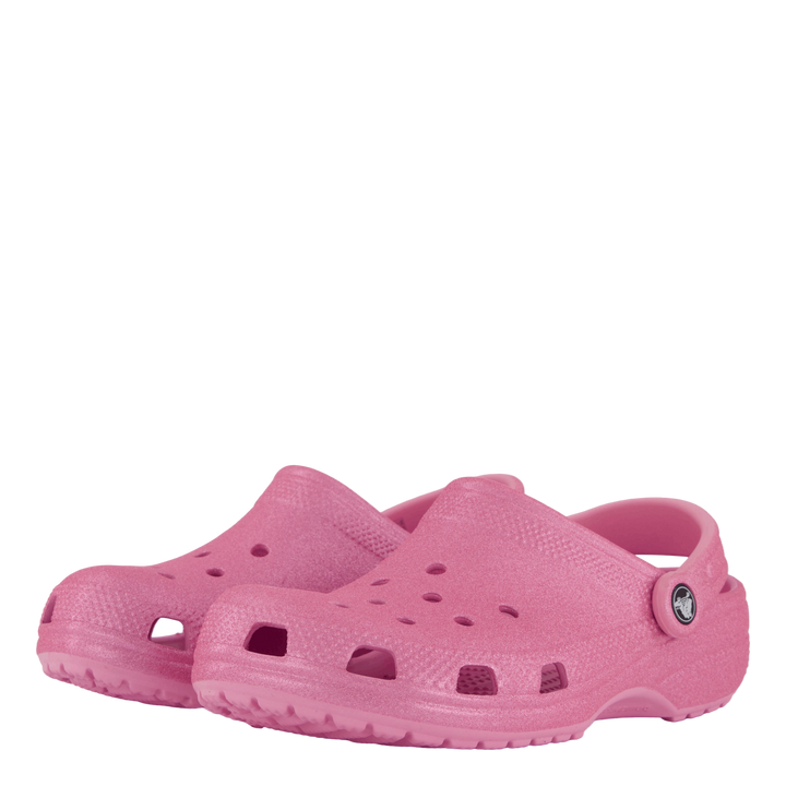 Classic Glitter Clog K Pink Tweed Glitter