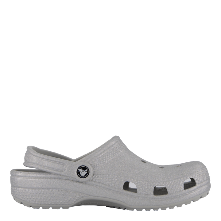 Classic Glitter Clog K Silver Glitter