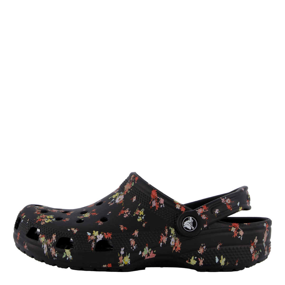 Crocs Classic Ditsy Floral Clog Black – - Main Image
