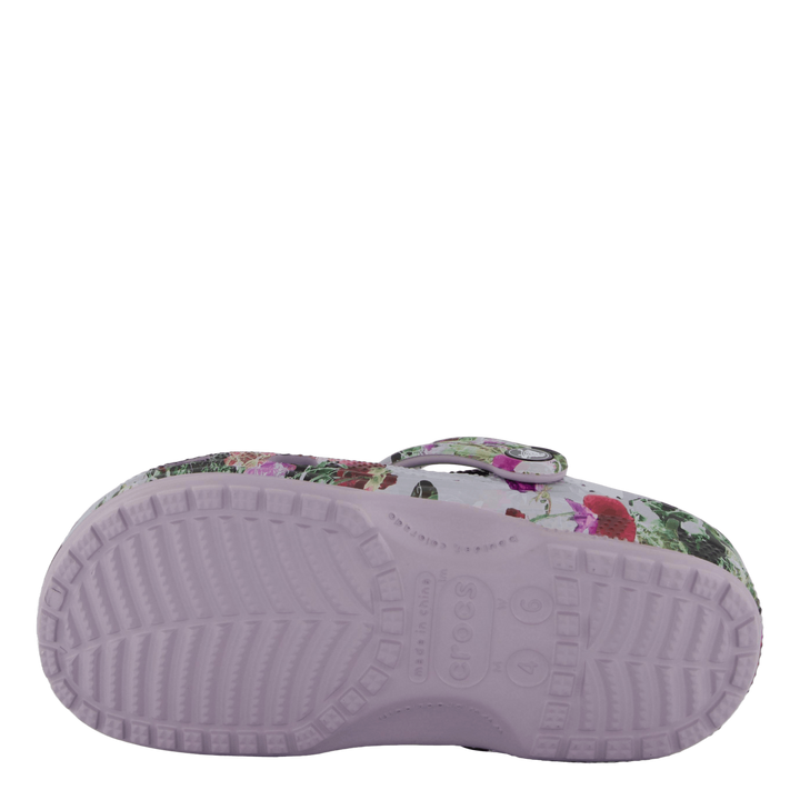 Classic Photoreal Floral Clog Mauve Mist