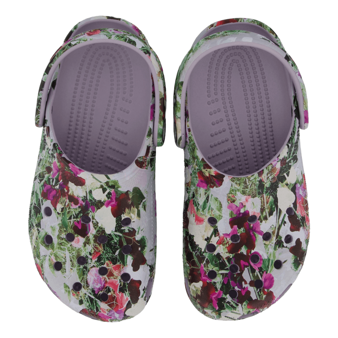 Classic Photoreal Floral Clog Mauve Mist