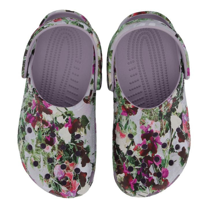 Classic Photoreal Floral Clog Mauve Mist