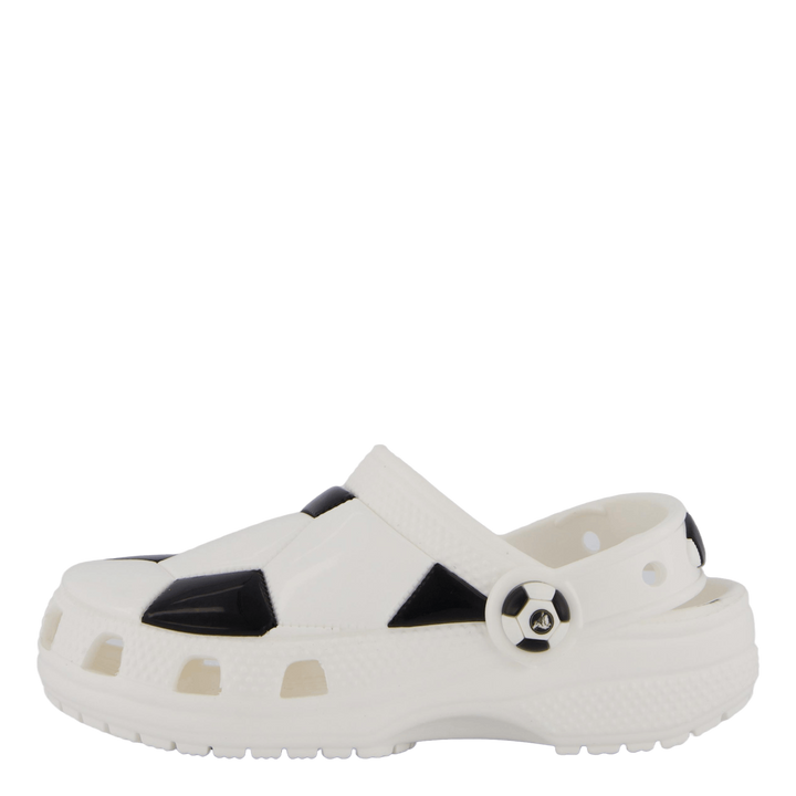 Classic Soccer Ball Clog T White/black