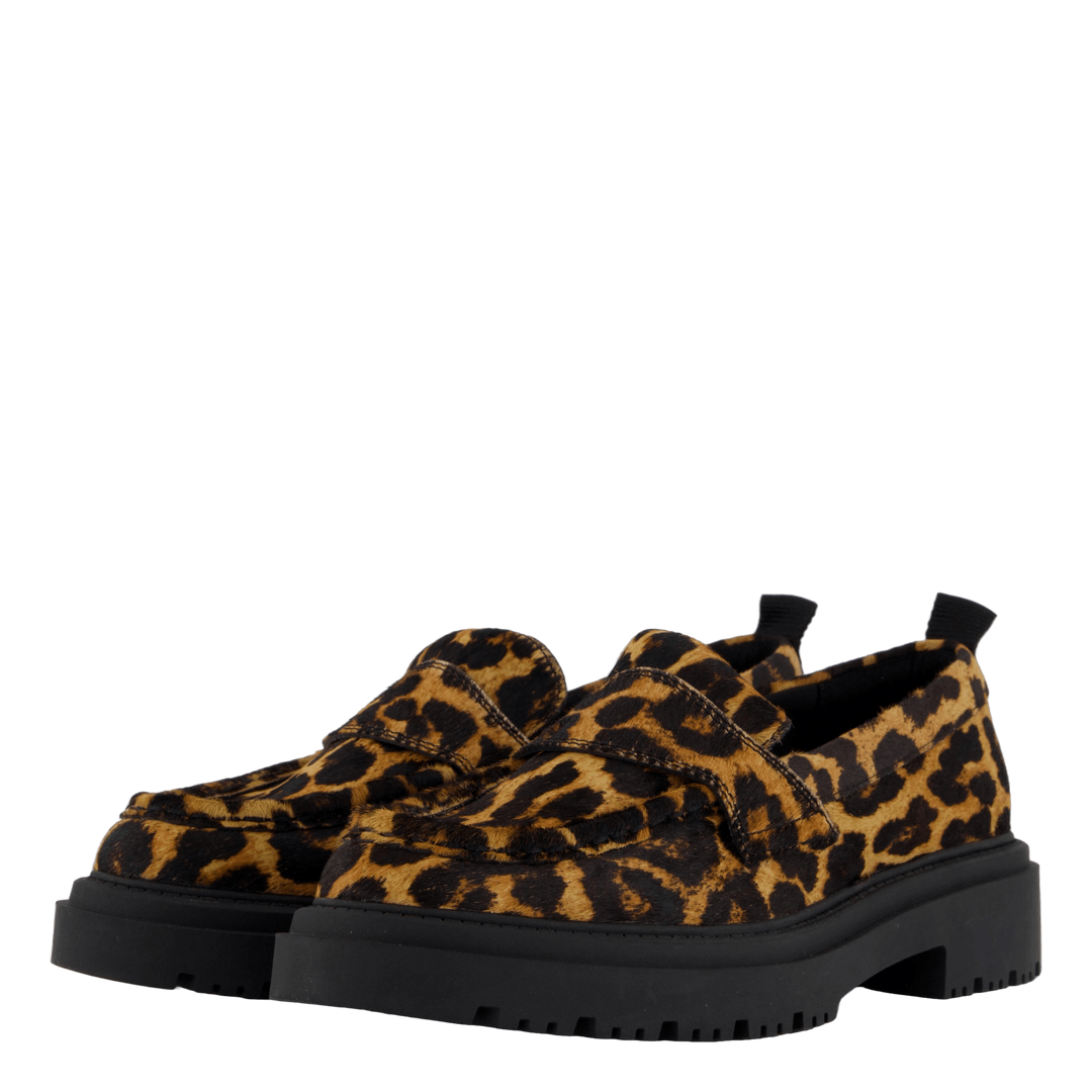 Mocasin Animal Print Brown