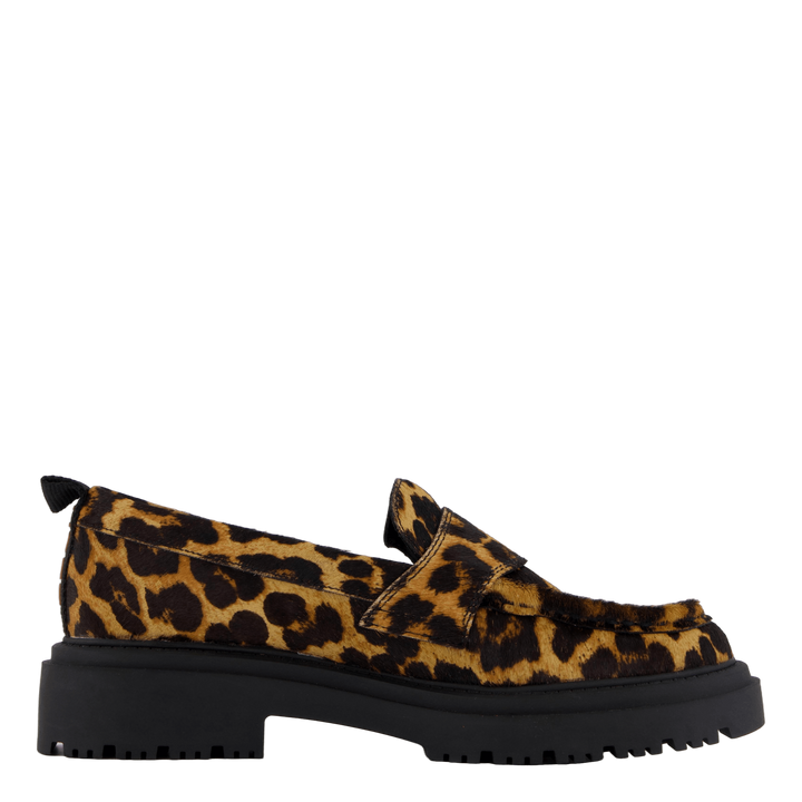 Mocasin Animal Print Brown