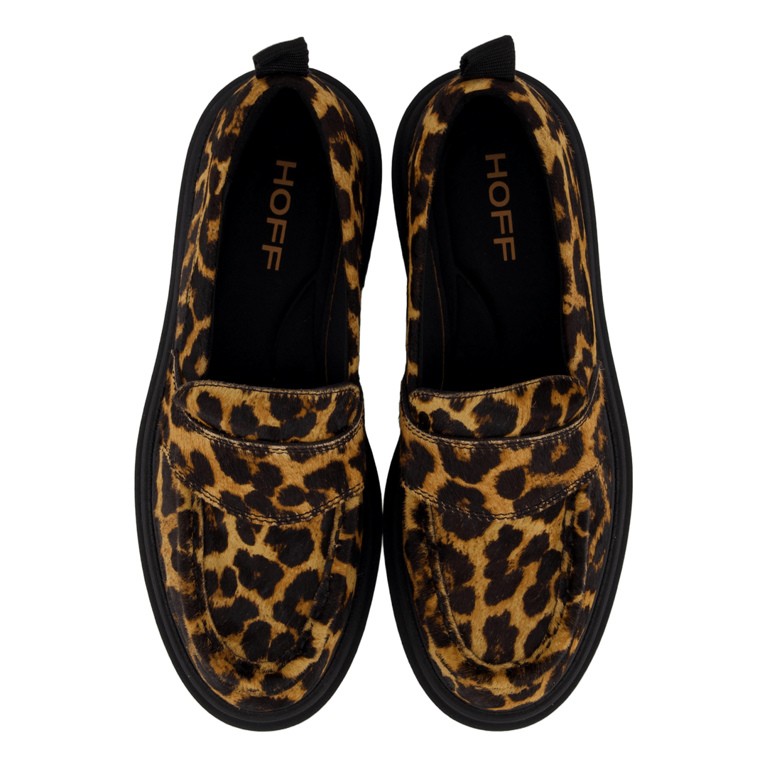 Mocasin Animal Print Brown