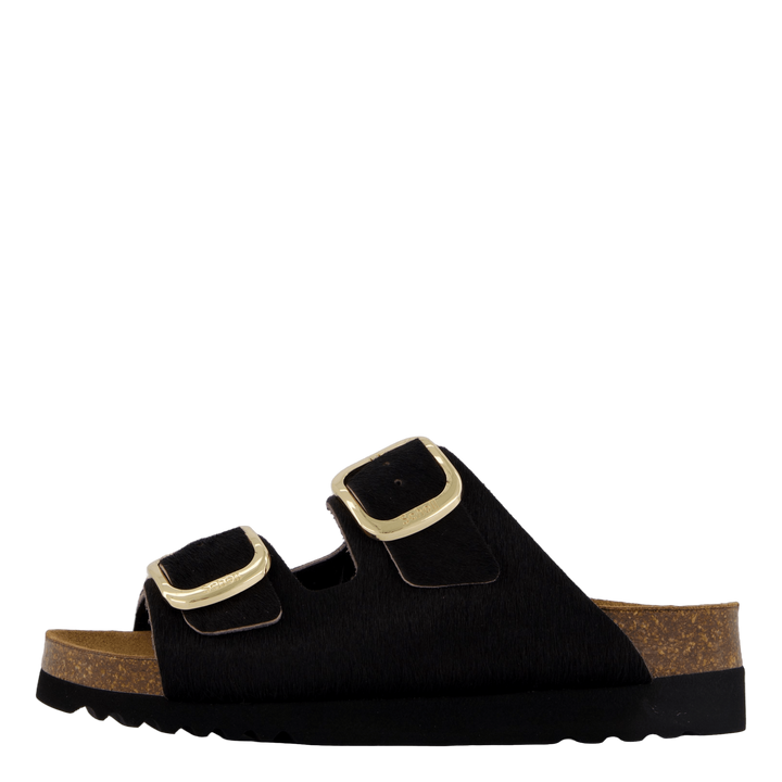 Ilary 2 Straps Fur Ad Black