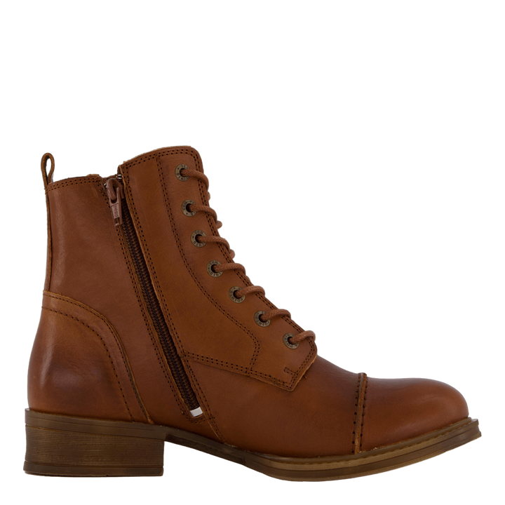 Pandora Laced Boots Cognac