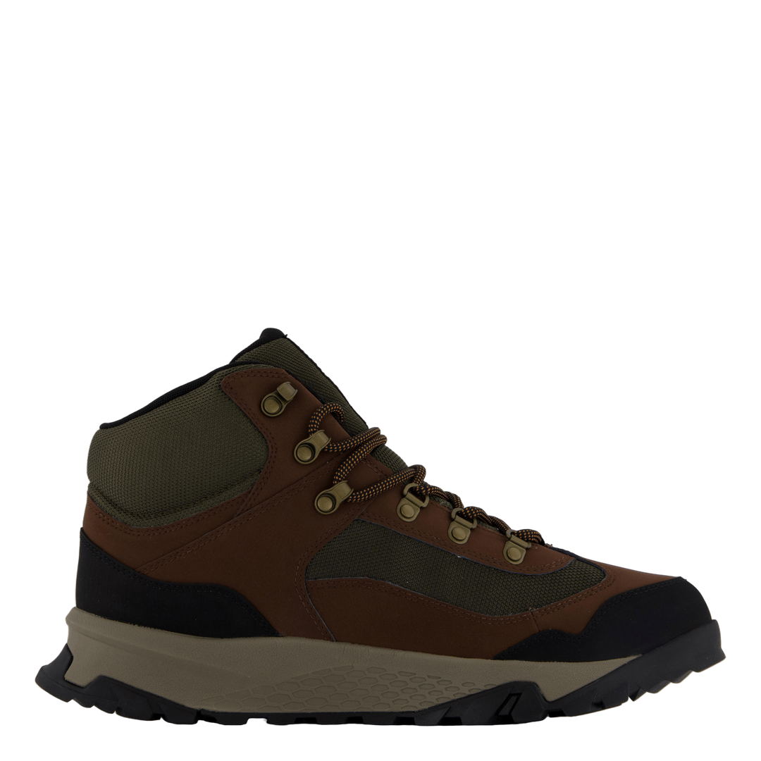 Mid Lace Up Waterproof Hiking  Dark Brown