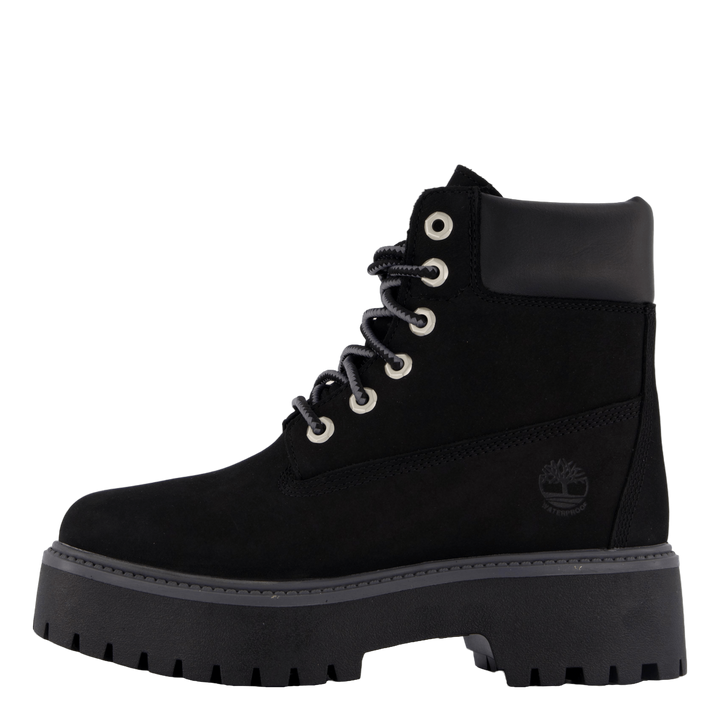 6 Inch Lace Up Waterproof Boot Jet Black