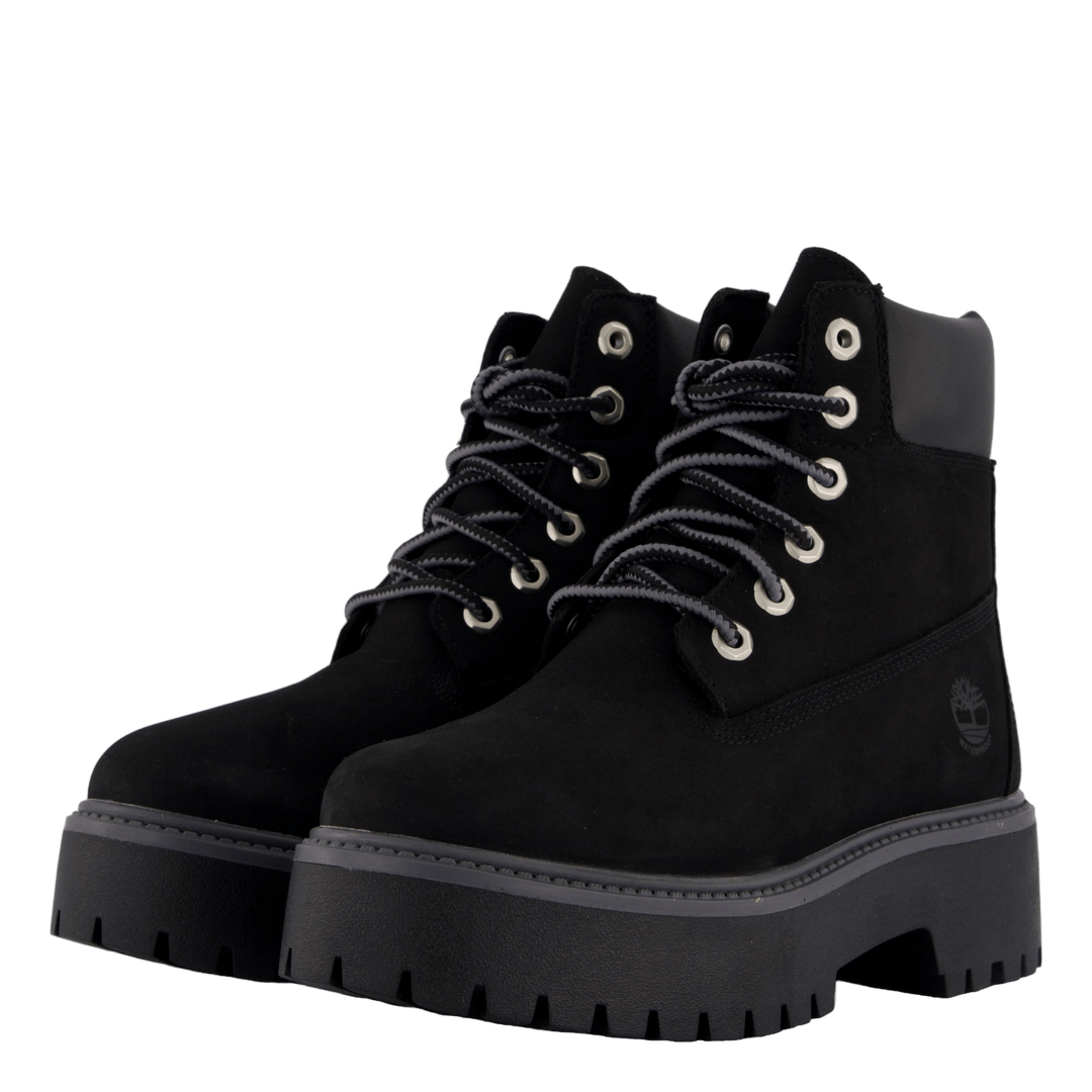 6 Inch Lace Up Waterproof Boot Jet Black