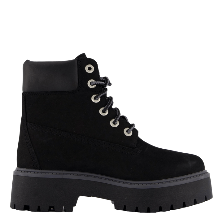 6 Inch Lace Up Waterproof Boot Jet Black