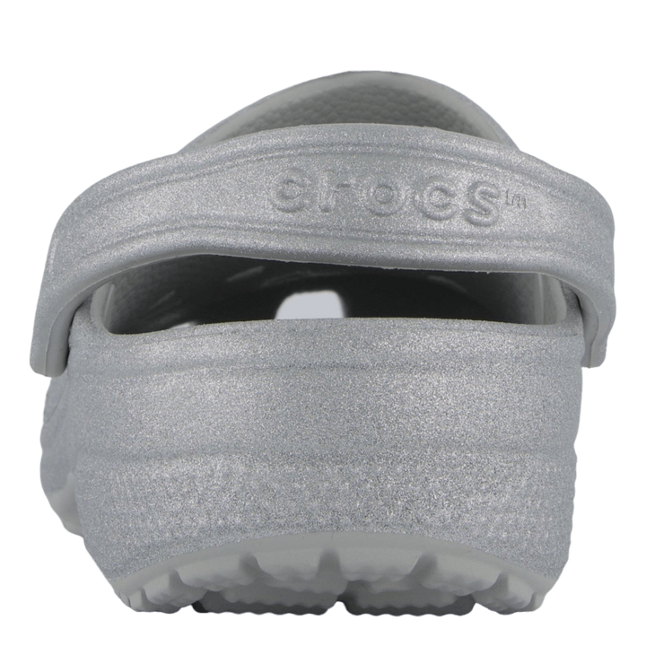 Classic Glitter Clog Silver Glitter