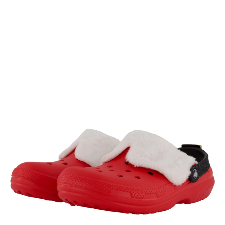 Classic Lined Santa Clog Varsity Red/multi