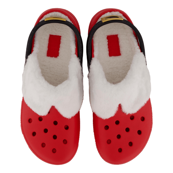 Classic Lined Santa Clog Varsity Red/multi