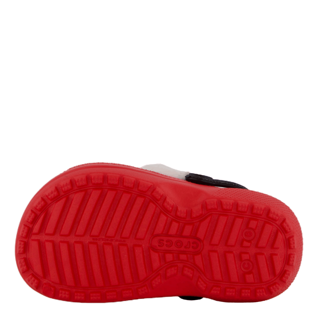 Classic Lined Santa Clog T Varsity Red/multi