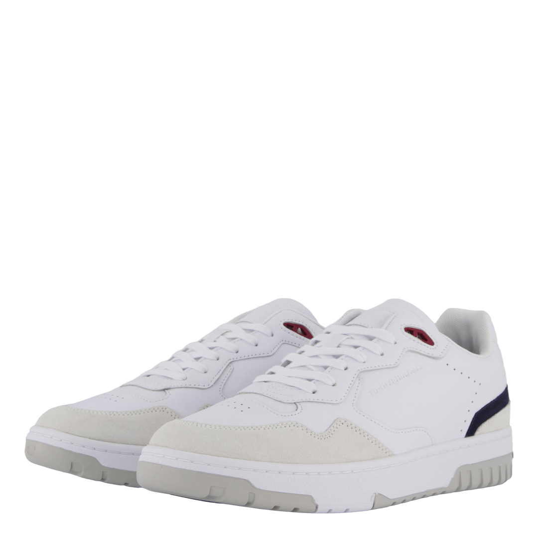 Th Basket Street Leather White