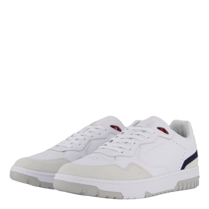 Th Basket Street Leather White