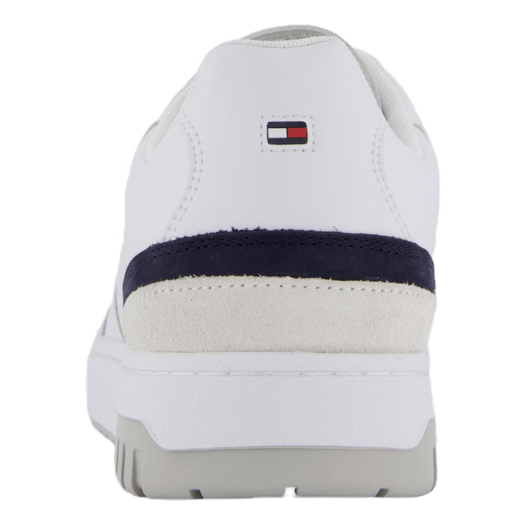 Th Basket Street Leather White