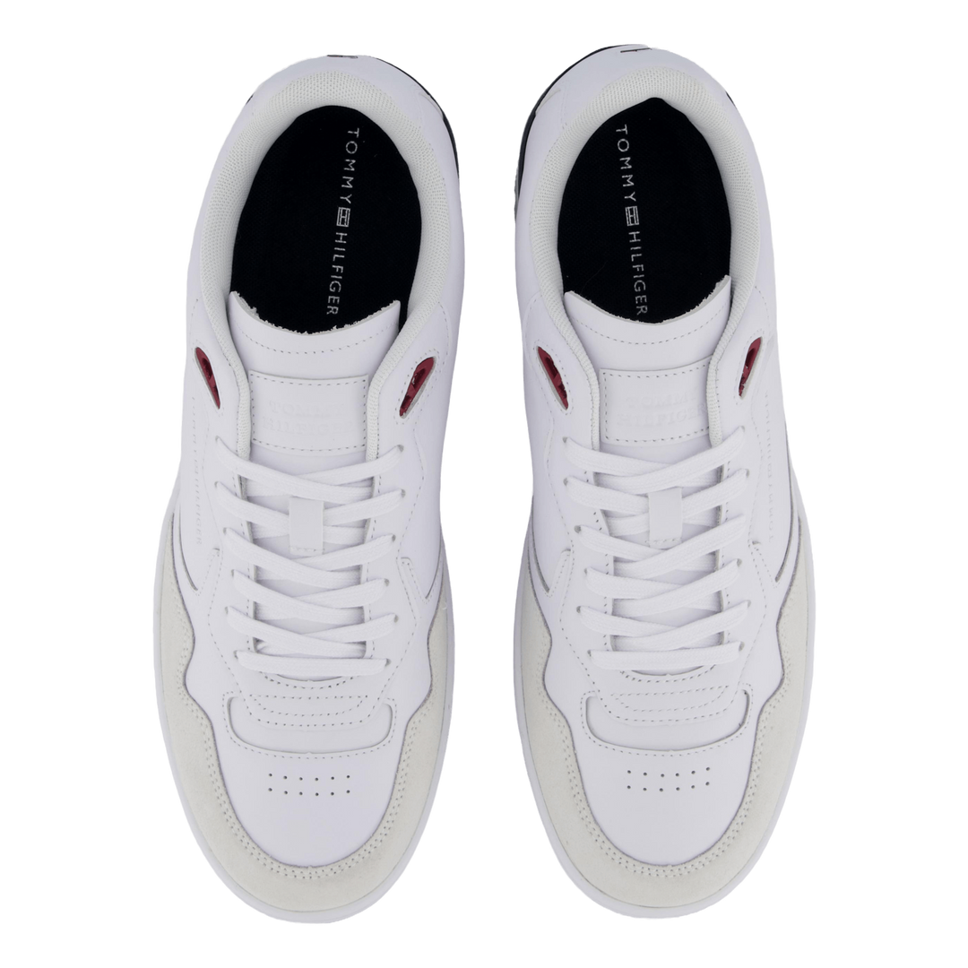 Th Basket Street Leather White