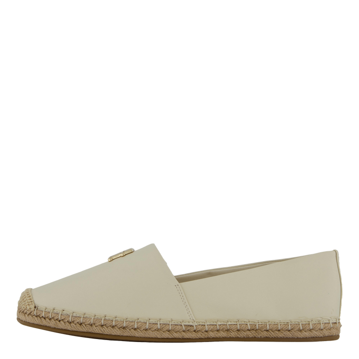 Th Logo Leather Espadrille Beige