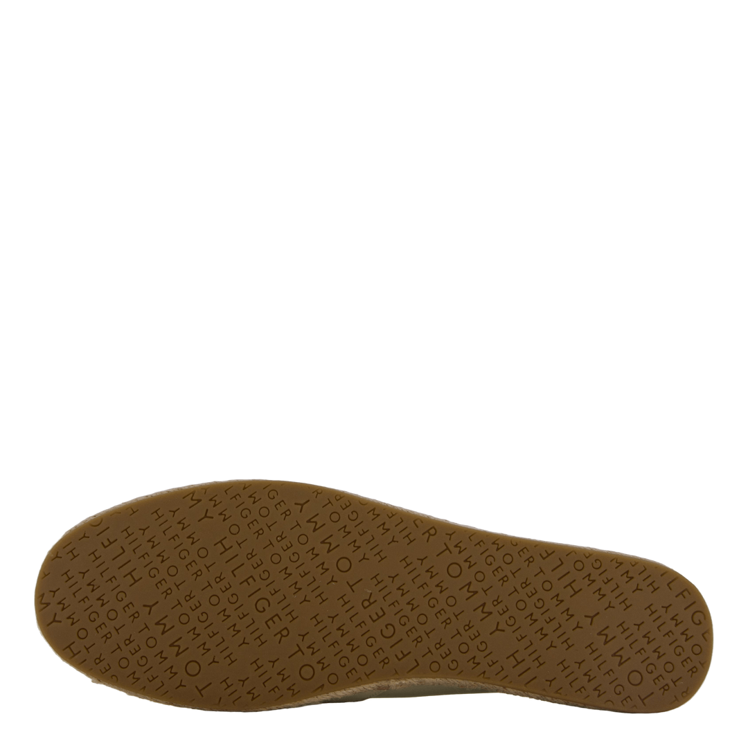 Th Logo Leather Espadrille Beige