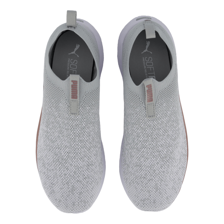 Softride Remi Slip-on Knit Wn  Ash Gray-puma White-rose Gold