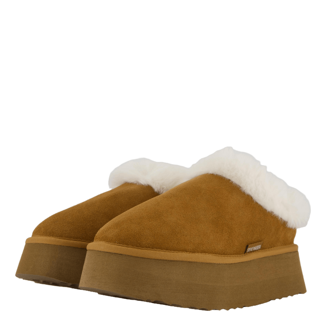 Chaplin Slide Chestnut Suede