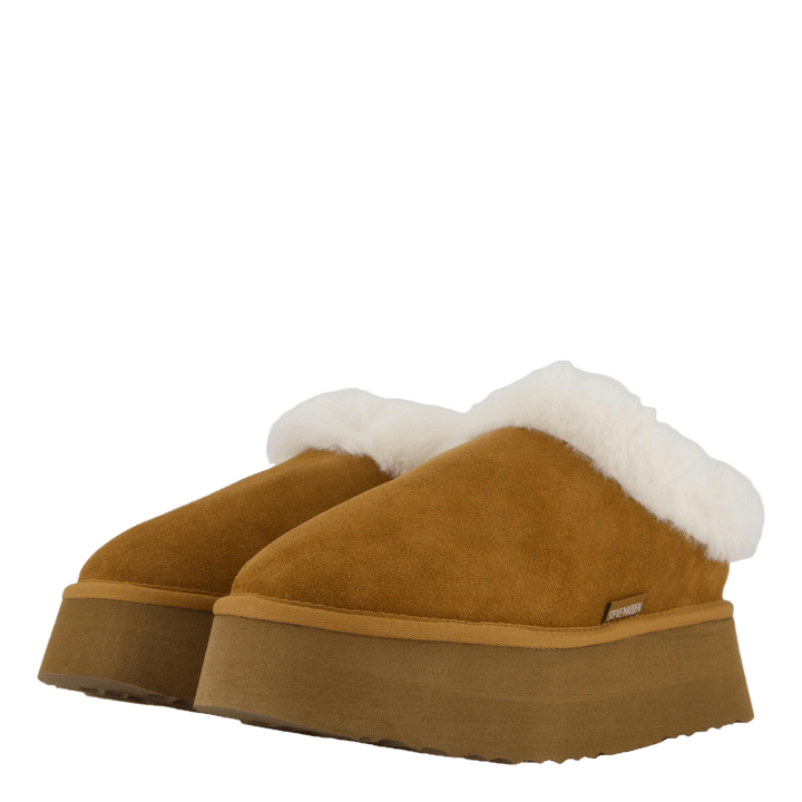 Chaplin Slide Chestnut Suede