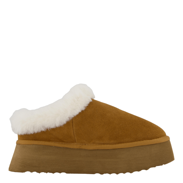 Chaplin Slide Chestnut Suede