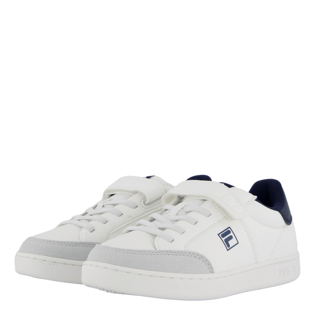 Courtbay Velcro Kids White-fila Navy