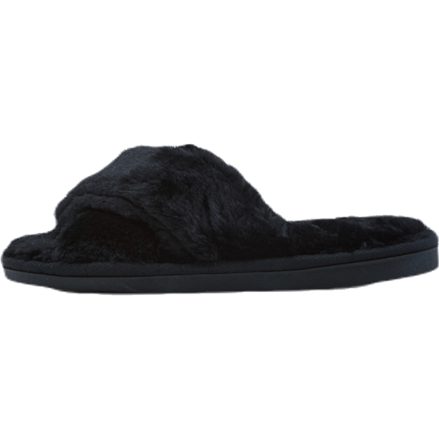 Alie Fluffy Slippers Black