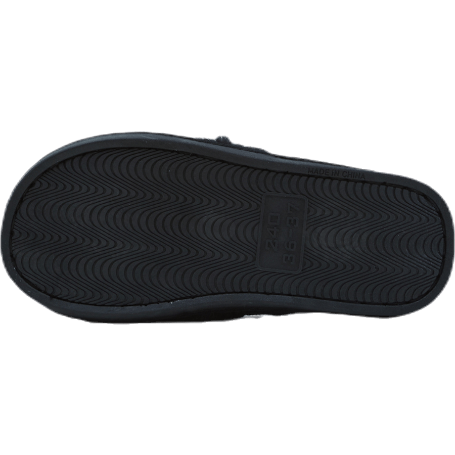 Alie Fluffy Slippers Black