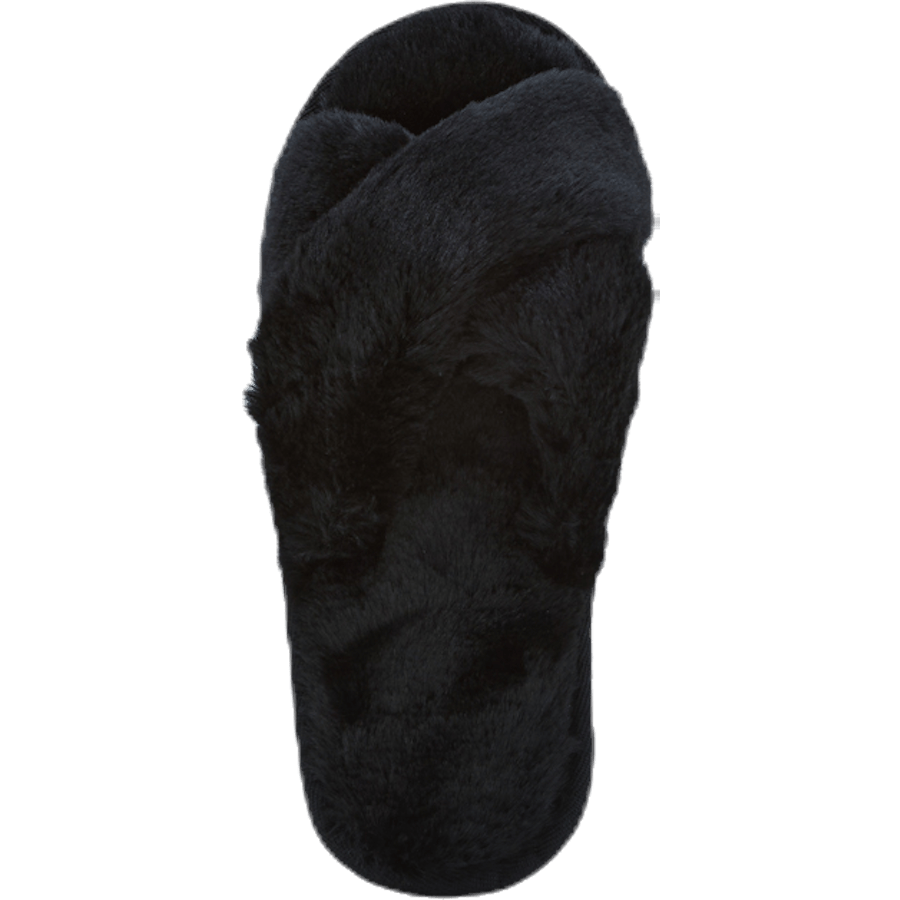 Alie Fluffy Slippers Black