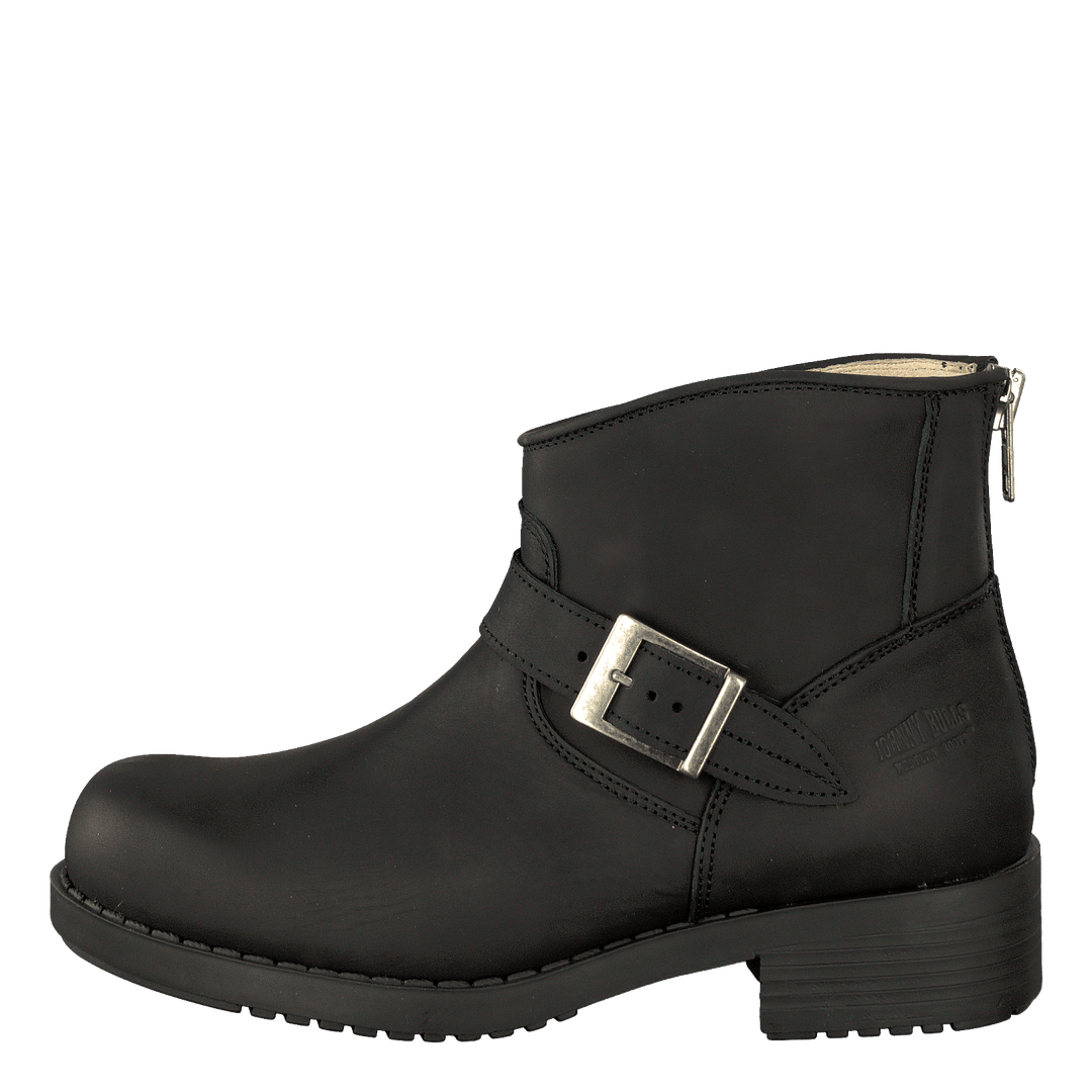 Very Low Boot Zip Back Black/Silver