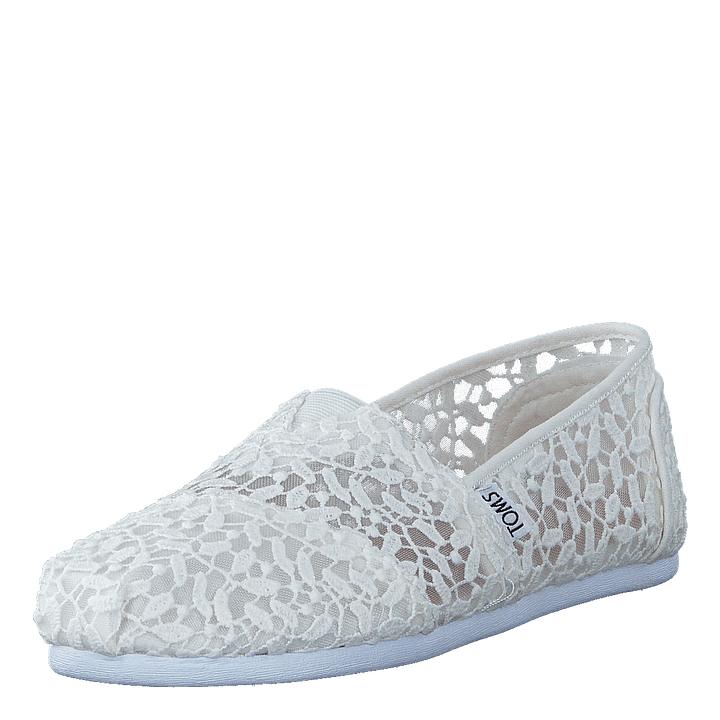 White lace leaves women's best sale classics