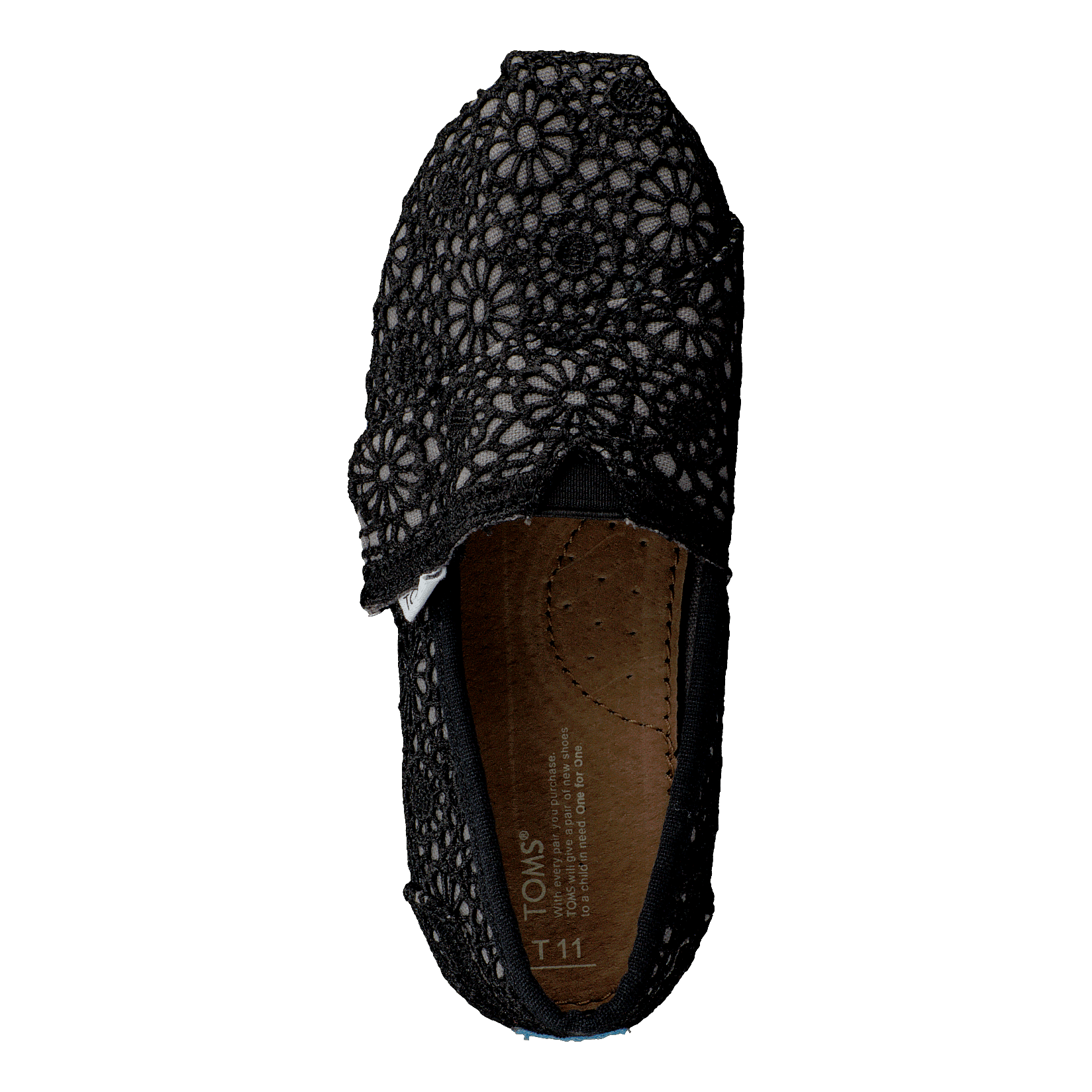 Toms Classics Kids Black Crochet Heppo